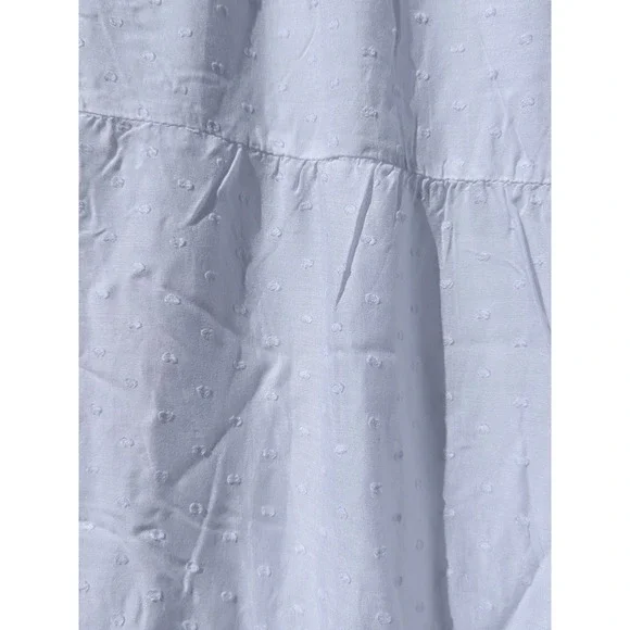 NWT 18/20 Cato Plus Sportswear White Swiss Dot Tiered Maxi Skirt Womens  Boho - Picture 4 of 6